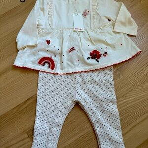 Catimini embroidered one piece 12 months